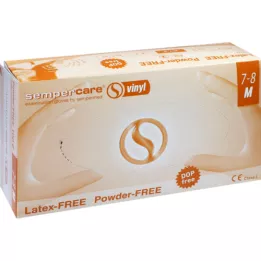 SEMPERCARE Vinilas Unters.Handsch.unst.pudfr.Gr.M, 100 vnt