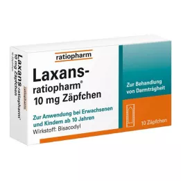 LAXANS-ratiopharm 10 mg žvakutės, 10 vnt