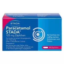 PARACETAMOL STADA 125 mg žvakutės, 10 vnt