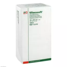 VLIWASOFT Neaustiniai kompresai 10x20 cm nesterilūs 4l., 100 vnt