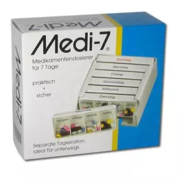 MEDI 7 vaistų dozės 7 dienoms baltos, 1 vnt