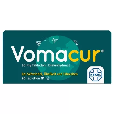 VOMACUR Tabletės, 20 vnt VOMACUR Tabletės, 20 vnt
