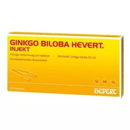 GINKGO BILOBA HEVERT Injekcinės ampulės, 10 vnt