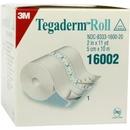 TEGADERM 3M tinkas 5 cmx10 m rulonas 16002, 1 vnt