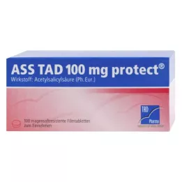 ASS TAD 100 mg apsauginės skrandyje neirios plėvele dengtos tabletės, 100 vnt