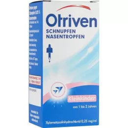 OTRIVEN 0,025% nosies lašai mažiems vaikams, 10 ml
