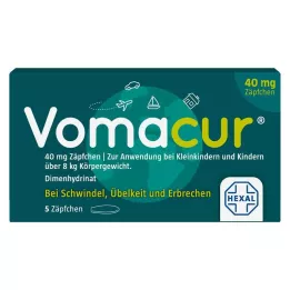 VOMACUR 40 žvakučių, 5 vnt