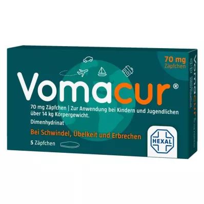 VOMACUR 70 žvakučių, 5 vnt VOMACUR 70 žvakučių, 5 vnt