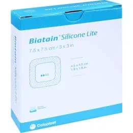 Biatain Silicone Lite putplasčio tvarstis 7,5x7,5 cm, 10 vnt