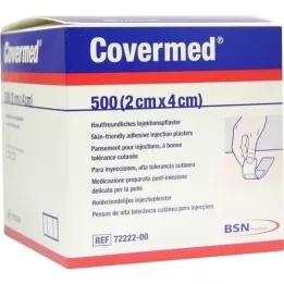 COVERMED Injekciniai tinkai 2x4 cm, 500 vnt