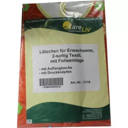 LÄTZCHEN Suaugęs su kišenėmis, dvipusis audinys su folijos užsegimu, 1 vnt