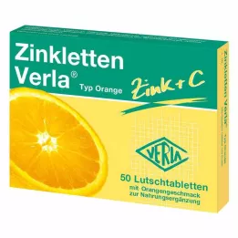 ZINKLETTEN Verla oranžinės pastilės, 50 vnt