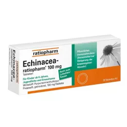 ECHINACEA-RATIOPHARM 100 mg tabletės, 20 vnt