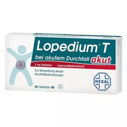 LOPEDIUM T ūmaus viduriavimo tabletės, 10 vnt