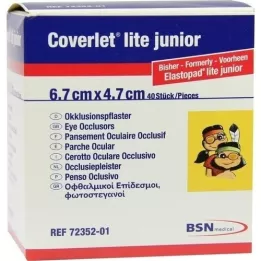 COVERLET lite junior akies okliuzijos rėmelis 47x67 mm, 40 vnt