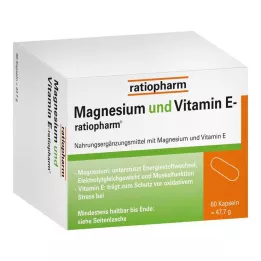 MAGNESIUM UND VITAMIN E-ratiopharm kapsulės, 60 vnt