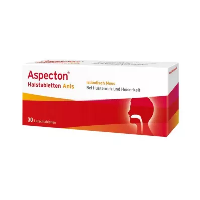 ASPECTON Gerklės pastilės, 30 vnt ASPECTON Gerklės pastilės, 30 vnt