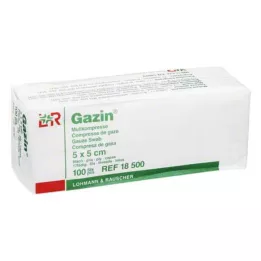 GAZIN Marlės komp. 5x5 cm nesterilus 8 kartų veikimas, 100 vnt