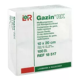 GAZIN Marlės komp. 10x20 cm nesterili 12 kartų RK, 100 vnt