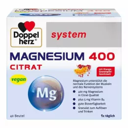DOPPELHERZ Magnis 400 Citrato sistema Granulės, 40 vnt
