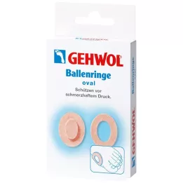 GEHWOL Rutuliniai žiedai ovalūs, 6 vnt