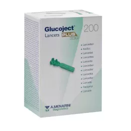 GLUCOJECT Lancetai PLUS 33 G, 200 vnt