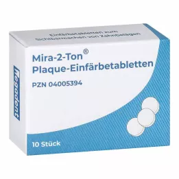 MIRA 2 atspalvių plokštelių dažymo tabletės, 10 vnt