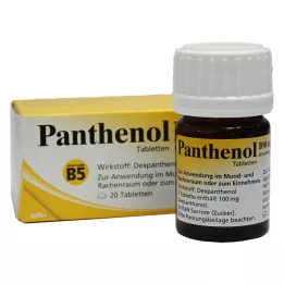 PANTHENOL 100 mg Jenafarm tabletės, 20 vnt