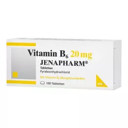 VITAMIN B6 20 mg Jenafarm tabletės, 100 vnt