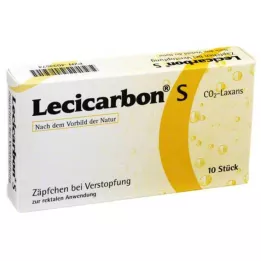 LECICARBON S CO2 Laxans žvakutės, 10 vnt