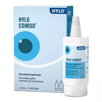 HYLO-COMOD Akių lašai, 2X10 ml HYLO-COMOD Akių lašai, 2X10 ml