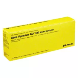 ALPHA LIPONSÄURE AAA 600 mg injekciniai buteliukai, 5X50 ml