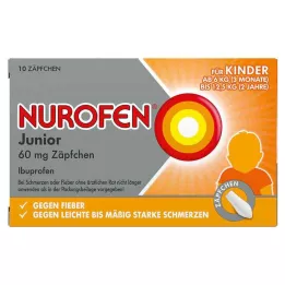NUROFEN Junior 60 mg žvakutės, 10 vnt