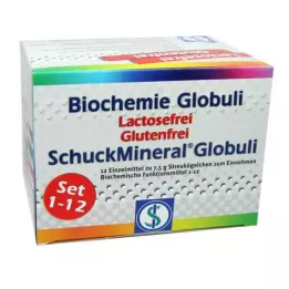 BIOCHEMIE Globuli rinkinys 1-12 be laktozės, 12X7,5 g