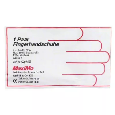 HANDSCHUHE Medvilninis 8 dydis ypač ilgas, 2 vnt