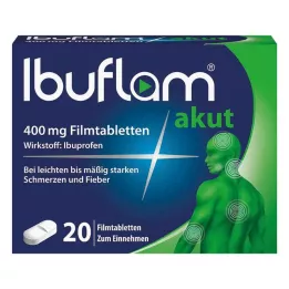IBUFLAM ūmios 400 mg plėvele dengtos tabletės, 20 vnt