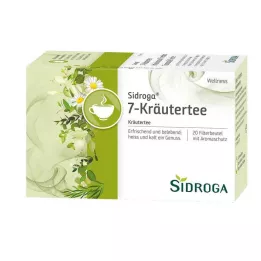SIDROGA Wellness 7-Žolelių arbatos filtravimo maišeliai, 20X2,0 g