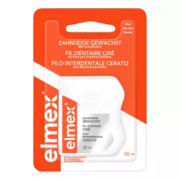 ELMEX Amino fluoridu vaškuotas dantų siūlas, 50 m