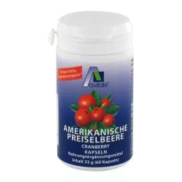 PREISELBEERE Amerikietiškos 400 mg kapsulės, 60 vnt