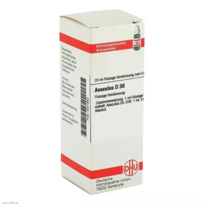 AESCULUS D 30 Skiedimas, 20 ml