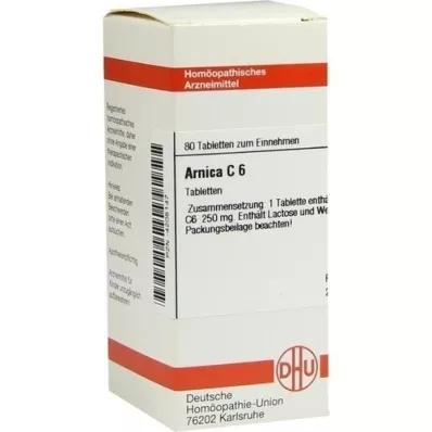ARNICA C 6 tabletės, 80 vnt