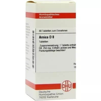 ARNICA D 8 tabletės, 80 vnt