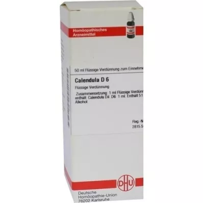 CALENDULA D 6 Skiedimas, 50 ml CALENDULA D 6 Skiedimas, 50 ml