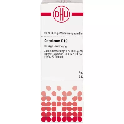 CAPSICUM D 12 Skiedimas, 20 ml CAPSICUM D 12 Skiedimas, 20 ml