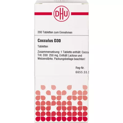 COCCULUS D 30 tablečių, 200 vnt