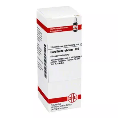 CORALLIUM RUBRUM D 6 Skiedimas, 20 ml CORALLIUM RUBRUM D 6 Skiedimas, 20 ml