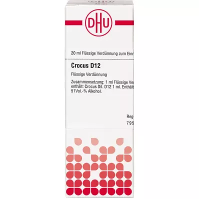 CROCUS D 12 Skiedimas, 20 ml CROCUS D 12 Skiedimas, 20 ml