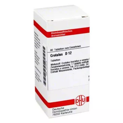 CROTALUS D 12 tablečių, 80 vnt CROTALUS D 12 tablečių, 80 vnt