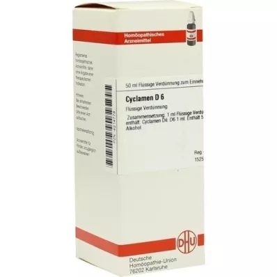 CYCLAMEN D 6 Skiedimas, 50 ml CYCLAMEN D 6 Skiedimas, 50 ml