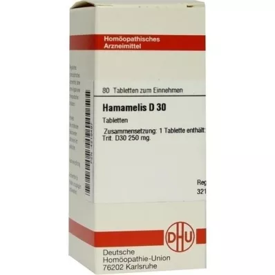HAMAMELIS D 30 tablečių, 80 vnt
